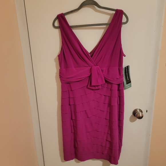 JonesWearDress Womens Size 16 Pink Layered Bow Barbiecore Fairycore Coquette NWT - Picture 1 of 7
